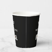 Gobelets En Papier Laissez les bons moments rouler en noir (Droite)