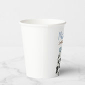 Gobelets En Papier Lait et biscuits impression de vache Bleu fête d'a (Droite)