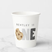 Gobelets En Papier Lait et biscuits Premier anniversaire (Recto)