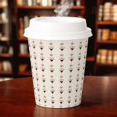 Gobelets En Papier L'amour brasse la Fête des mariées Espresso Martin