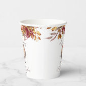 Gobelets En Papier L'amour brasse le café tombent la douche nuptiale (Droite)