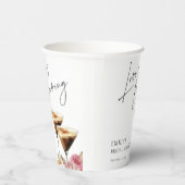 Gobelets En Papier L'amour brasse l'Espresso Élégante Fête des mariée (Droite)