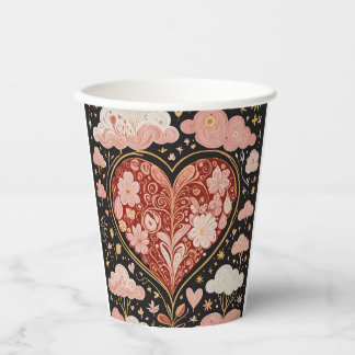 Gobelets En Papier L'amour est dans l'air