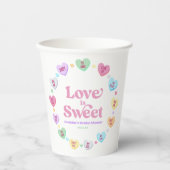 Gobelets En Papier L'amour est doux Candy de la Saint-Valentin pour l (Recto)