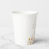 Gobelets En Papier L'Amour Est En Fleur La Fête des mariées Fleur sau (Droite)