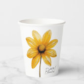 Gobelets En Papier L'amour est en fleur une douche nuptiale fleurie m (Recto)