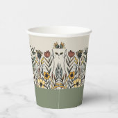 Gobelets En Papier L'amour est en fleurs - Fête de mariage Boho Flowe (Droite)