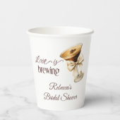 Gobelets En Papier L'amour est en train de se préparer Bow Espresso M (Verso)