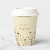 Gobelets En Papier L'Amour Fleur sauvage Moderne Est En Fête des mari (Verso)