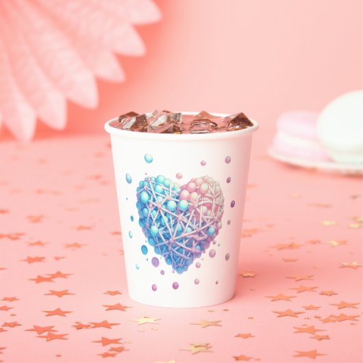 Gobelets En Papier L'amour porte toutes les choses (Insitu)