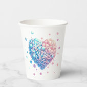 Gobelets En Papier L'amour porte toutes les choses (Recto)