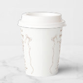 Gobelets En Papier L'amour se prépare Mariage Lavis à main (Droite)