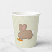 Gobelets En Papier Lapin Avec Carotte (Recto)