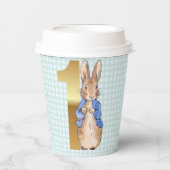 Gobelets En Papier Lapin classique 1er anniversaire (Recto)