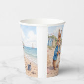 Gobelets En Papier Lapin classique sur une plage de sable (Droite)