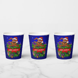 Gobelets En Papier Lapin de Noël