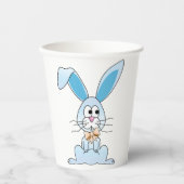 Gobelets En Papier Lapin De Pâques Avec Cravate De Bow (Recto)