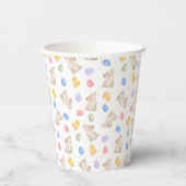 Gobelets en papier Lapin de Pâques et Poussin past (Verso)