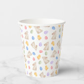 Gobelets en papier Lapin de Pâques et Poussin past (Recto)