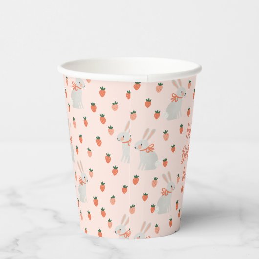 Gobelets En Papier Lapin et fraise (Droite)