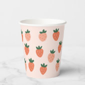 Gobelets En Papier Lapin et fraise (Verso)