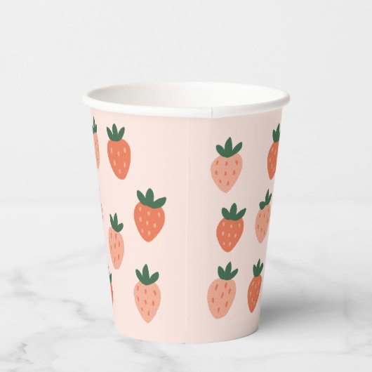 Gobelets En Papier Lapin et fraise (Droite)