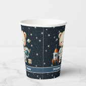 Gobelets En Papier L'astronaute Teddy Bear Boy Birthday Party Paper C (Droite)