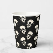 Gobelets En Papier Laughing Skulls Pattern Halloween Paper cup (Gauche)