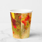 Gobelets En Papier L'automne de Thanksgiving part sur l'ancien Arrièr (Droite)