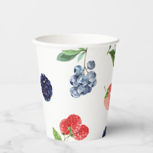 Gobelets en papier Lavage Myrtille Fraise