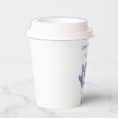 Gobelets En Papier Lavande Aquarelle Fleur violet Mariage Floral (Droite)