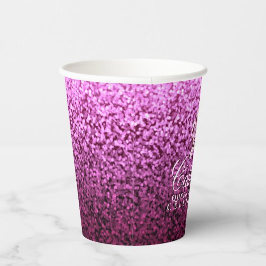 Gobelets En Papier Lavande luxueuse de la Couronne (Droite)