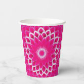 Gobelets En Papier Lavendar rose blanc (Verso)