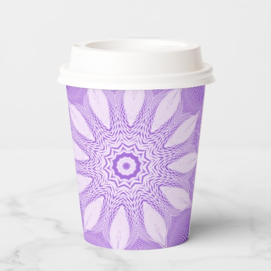 Gobelets En Papier Lavender Faux Tulle Design (Verso)