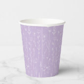 Gobelets En Papier Lavender Wildflower Party Cup | Botanical Pattern (Droite)
