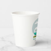 Gobelets En Papier L'aventure commence Camper Clothesline Baby shower (Recto)