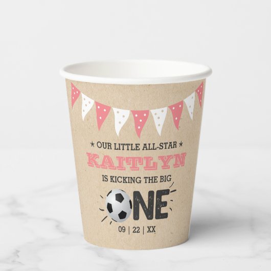 Gobelets En Papier Le Big One | Football 1er anniversaire (Verso)