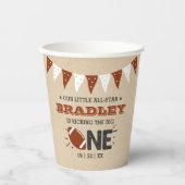 Gobelets En Papier Le Big One | Football 1er anniversaire (Recto)