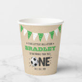 Gobelets En Papier Le Big One | Football 1er anniversaire (Recto)