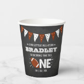 Gobelets En Papier Le Big One | Football 1er anniversaire (Recto)