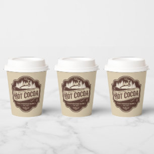 Gobelets En Papier Le cacao chaud Festif du Pôle Nord approuvé