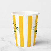 Gobelets En Papier Le Club Cabine Custom Crest Yellow Park Stripe (Gauche)