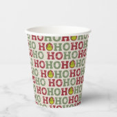 Gobelets En Papier Le Grinch | Ho Ho Ho Motif (Recto)