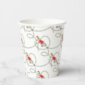 Gobelets En Papier Le Grinch | Motif des lumières de Noël (Recto)