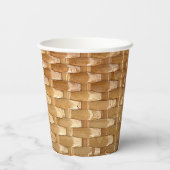 Gobelets En Papier Le look de laque en osier Basketweave Texture  (Verso)