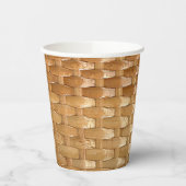 Gobelets En Papier Le look de laque en osier Basketweave Texture  (Gauche)