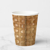 Gobelets En Papier Le look de laque en osier Basketweave Texture  (Droite)