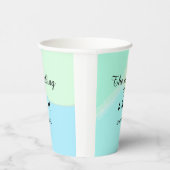 Gobelets En Papier Le mariage du nom de couple lettre initiale date (Droite)