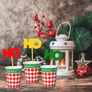 Gobelets En Papier Le Père Noël arrive