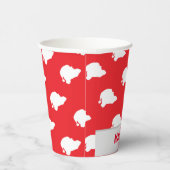 Gobelets En Papier Le Père Noël en rouge (Droite)